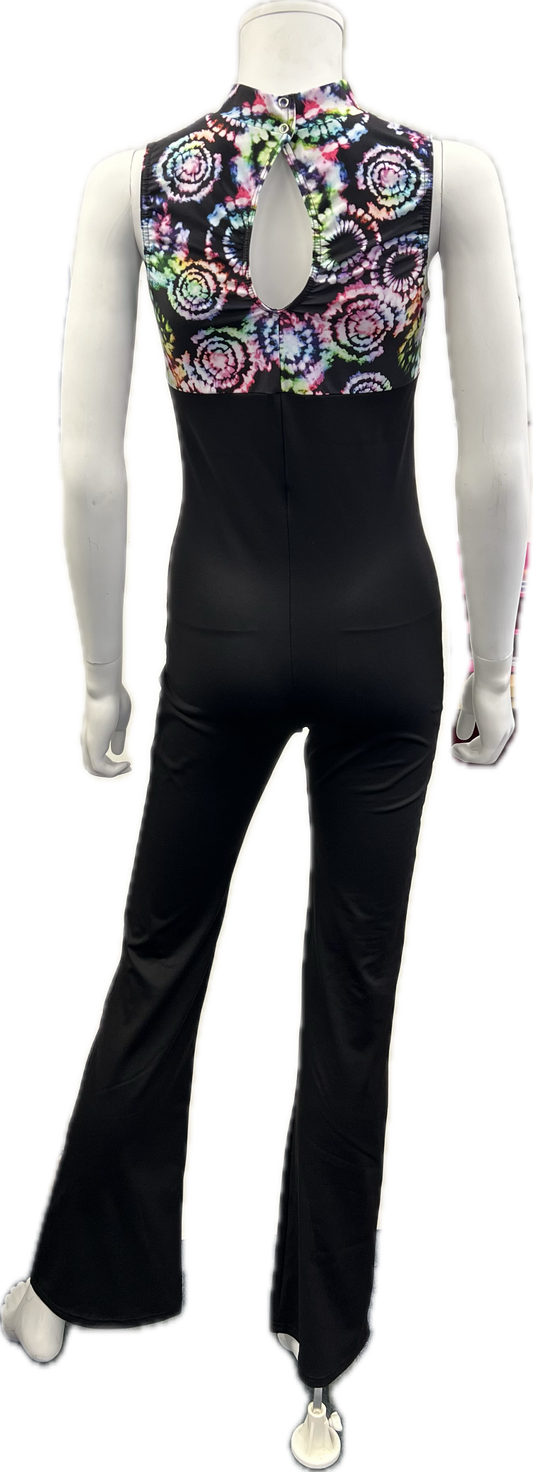 KDC015 CUSTOM-MADE All Colours Women's Girls Sleeveless High Neck Dance Jumpsuit