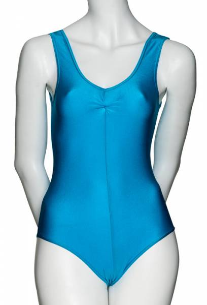 KDC006 Women's All Colours Nylon Lycra Sleeveless Ruched Dance Gymnastics Leotard