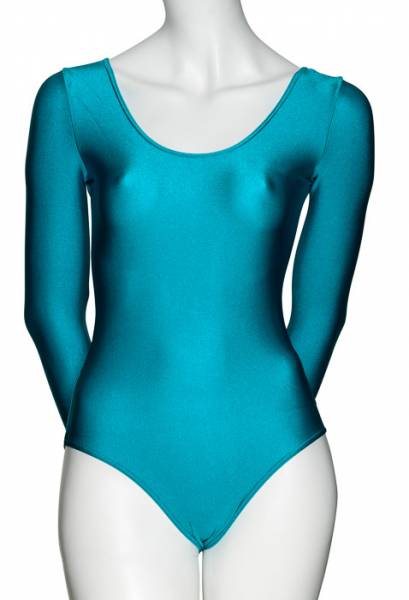 KDC029 Women's All Colours Nylon Lycra Long Sleeve Plain Dance Gymnastics Leotard