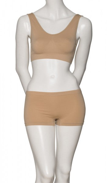 Girls Ladies Nude Seamless Dance Hipster Boxer Briefs Pants Knickers Undergarment