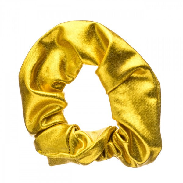 Shiny Metallic Ballet Dance Gymnastics Hair Scrunchie All Colours