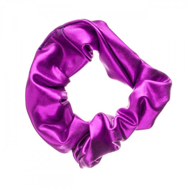 Shiny Metallic Ballet Dance Gymnastics Hair Scrunchie All Colours