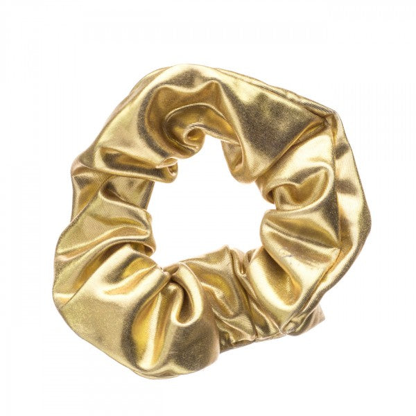 Shiny Metallic Ballet Dance Gymnastics Hair Scrunchie All Colours