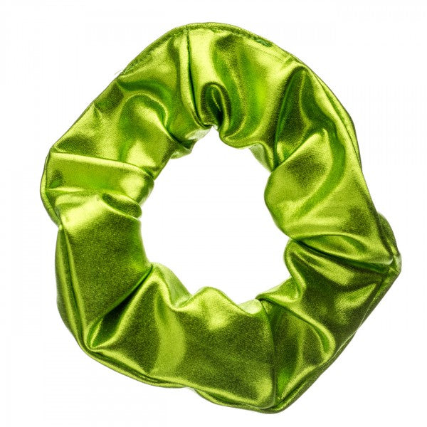 Shiny Metallic Ballet Dance Gymnastics Hair Scrunchie All Colours
