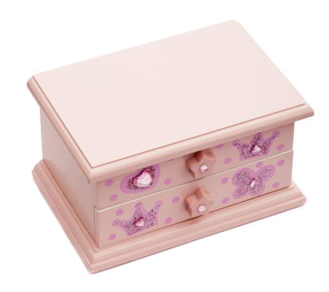 Pink Ballerina Wooden Music Jewellery Box Christmas Birthday JB08