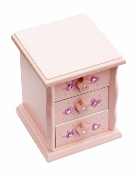 Pink Ballerina Wooden Music Jewellery Box Christmas Birthday JB12