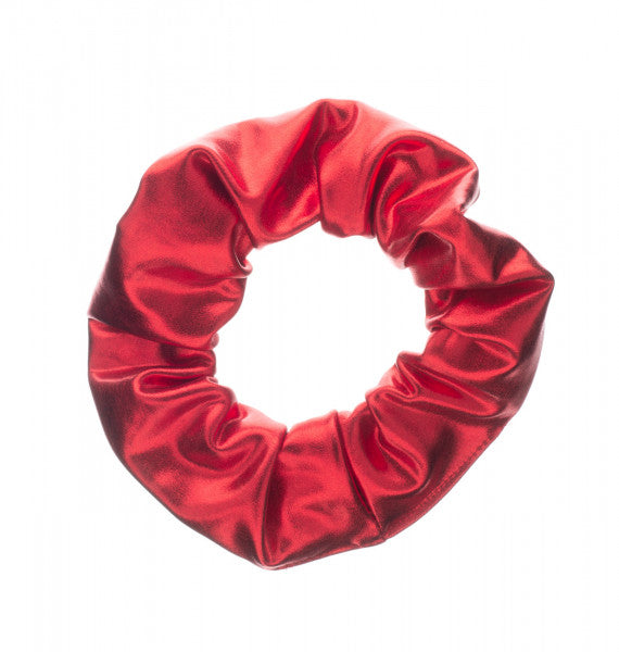 Shiny Metallic Ballet Dance Gymnastics Hair Scrunchie All Colours
