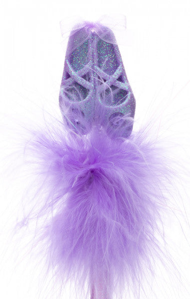 Purple Ballet Shoes Fluffy Pen PN-3637