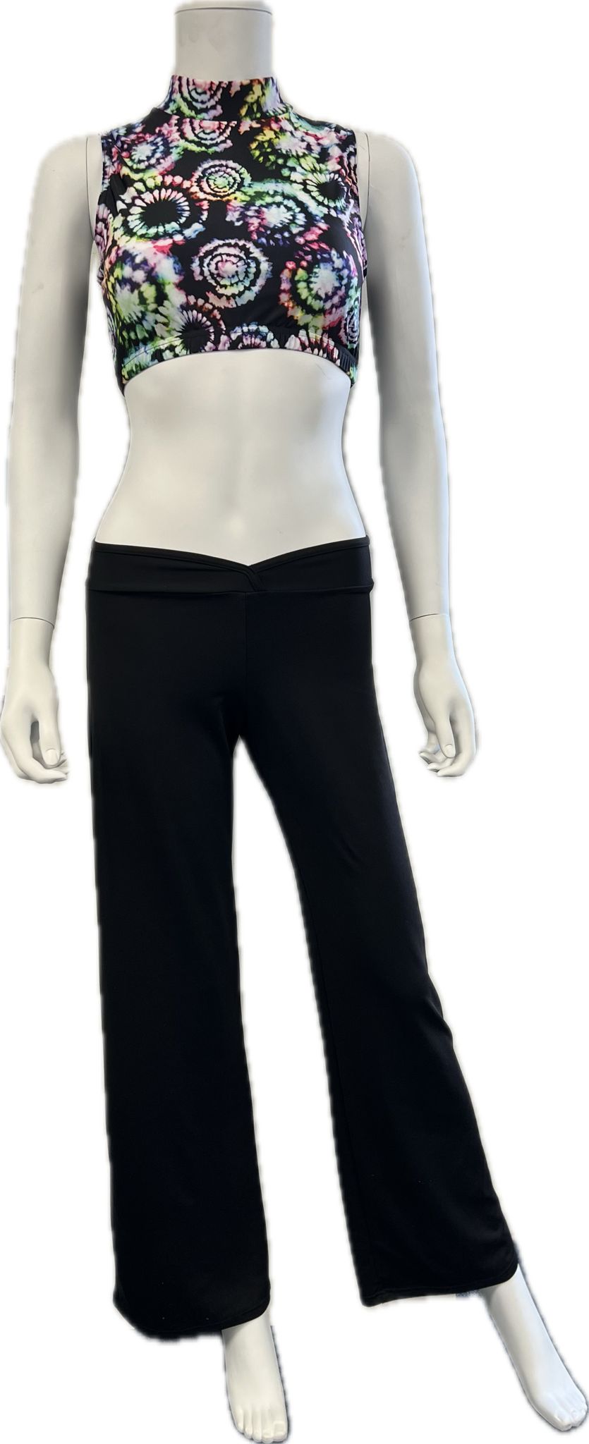 Ladies Girls Black Cotton Ballet Dance Jazz Pants Trousers KJPC3