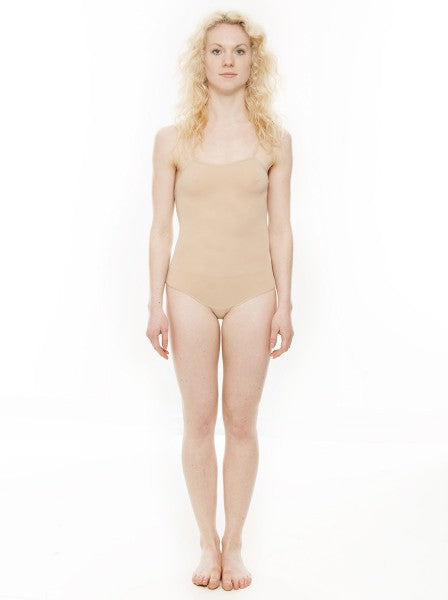 Girls Ladies Nude Seamless Dance Ballet Body Stocking Camisole Undergarment One Size