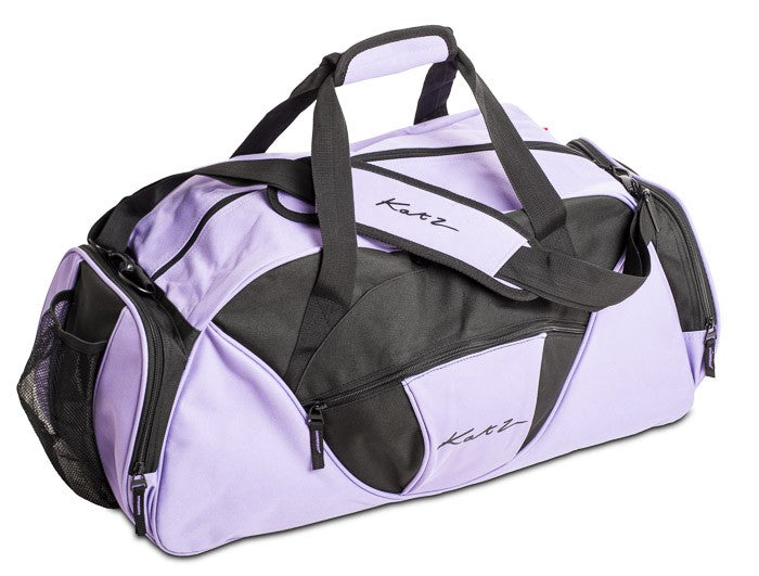 Girls Ladies Large Purple And Black Dance Ballet Tap Kit Holdall Sports Bag KB77