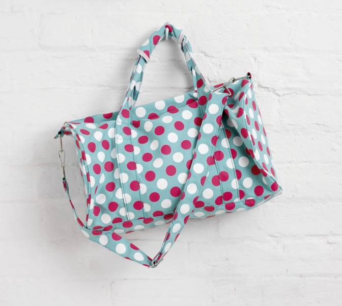 Green Spotty Overnight Sports Bag PP7G
