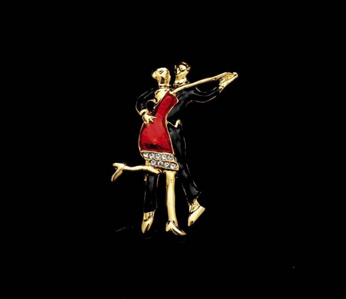 Tango Dancers Brooch JE-09