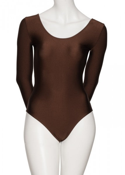 KDC029 Women's All Colours Nylon Lycra Long Sleeve Plain Dance Gymnastics Leotard