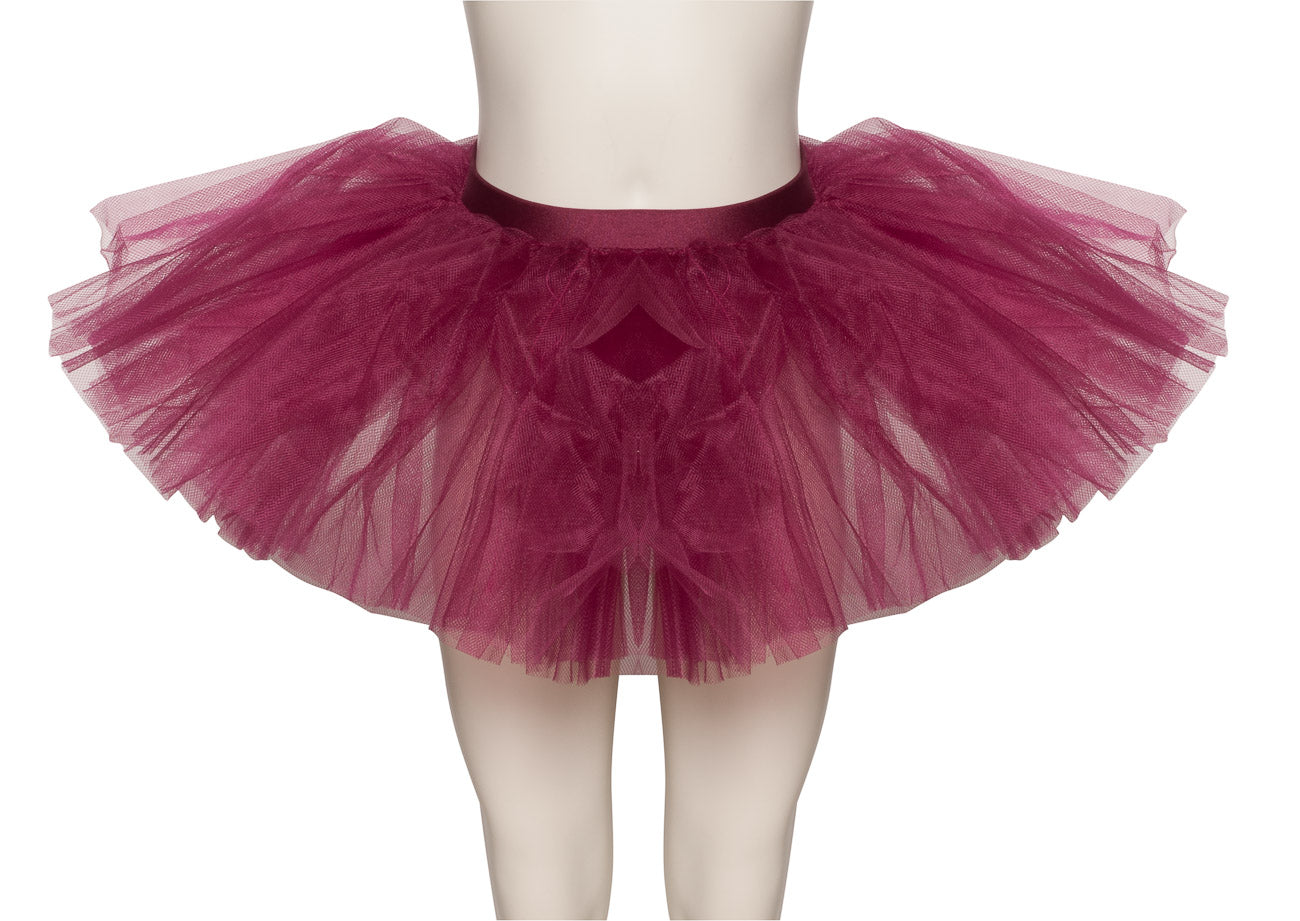 Burgundy Premium Plain Dance Ballet Tutu Skirt All Sizes