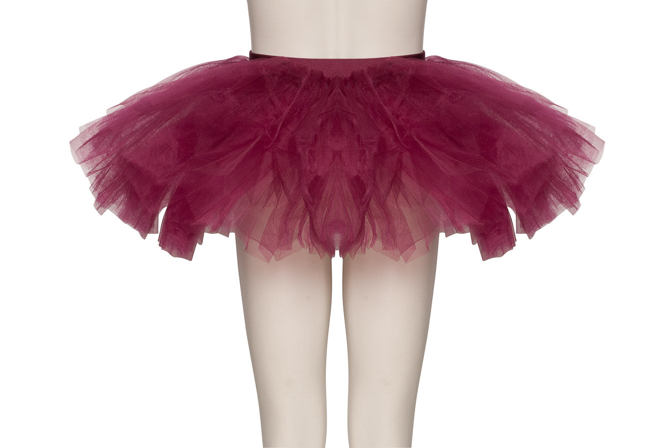 Burgundy Premium Plain Dance Ballet Tutu Skirt All Sizes
