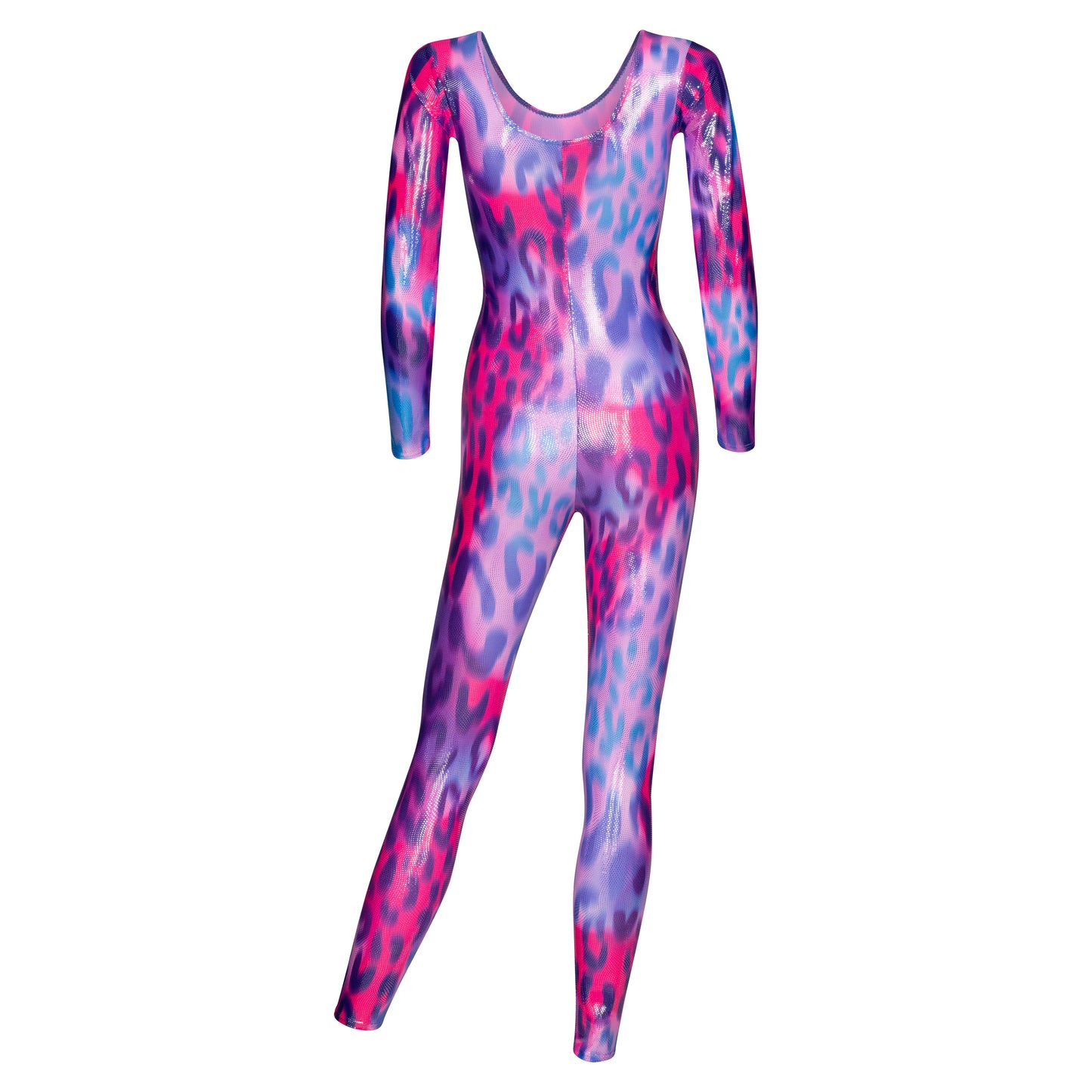 KDC017 Women's Girl's Variety Of Festival Multi Coloured Print Long Sleeve Catsuit