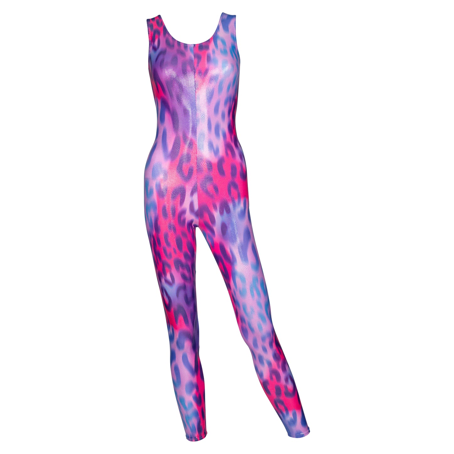 KDC016 Women's Girl's Variety Of Festival Multi Coloured Print Sleeveless Catsuit