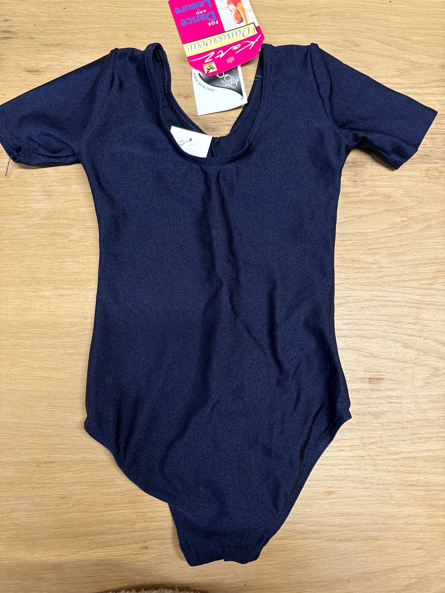 Navy Blue Dance gymnastics leotard age 6-7 Ref 12