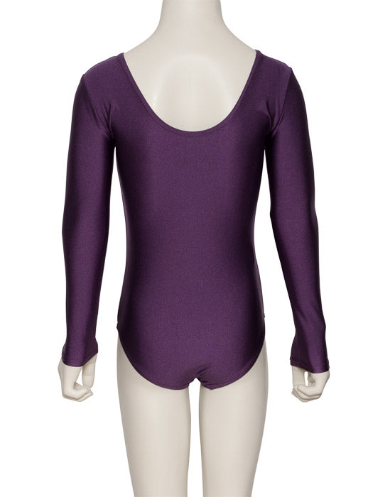KDC009 Girls All Colours Nylon Lycra Long Sleeve Ruched Dance Gymnastics Leotard
