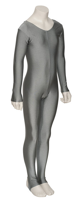 KDC012 Girls All Colours Lycra Long Sleeve Dance Catsuit With Stirrups