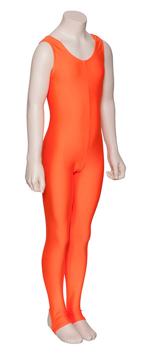 KDC011 Girls All Colours Lycra Sleeveless Dance Catsuit With Stirrups