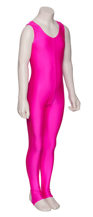 KDC011 Girls All Colours Lycra Sleeveless Dance Catsuit With Stirrups