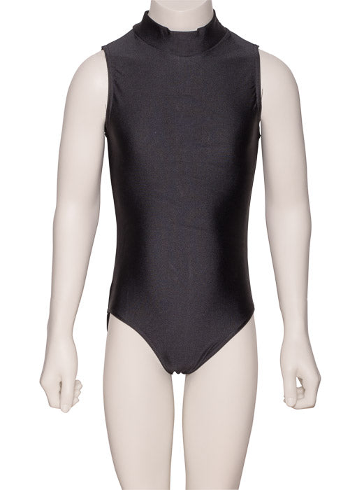 KDGN016 Girls All Colours Nylon Lycra HIGH NECK Sleeveless Plain Dance Gymnastics Leotard