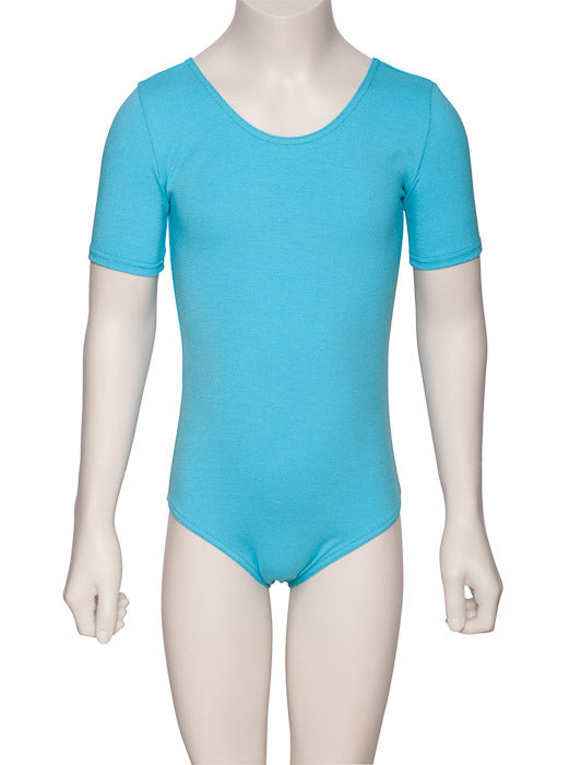 KDC037 Girls All Colours Cotton Short Sleeve Ballet Dance Leotard