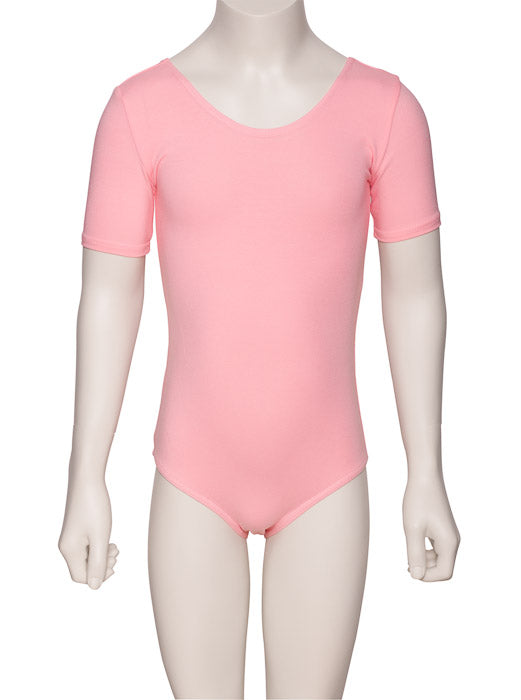 KDC037 Girls All Colours Cotton Short Sleeve Ballet Dance Leotard