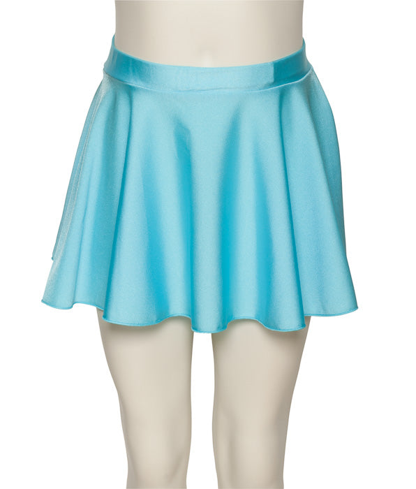KDSK01 Girls All Colours Nylon Lycra Pull On Circular Dance Skirt