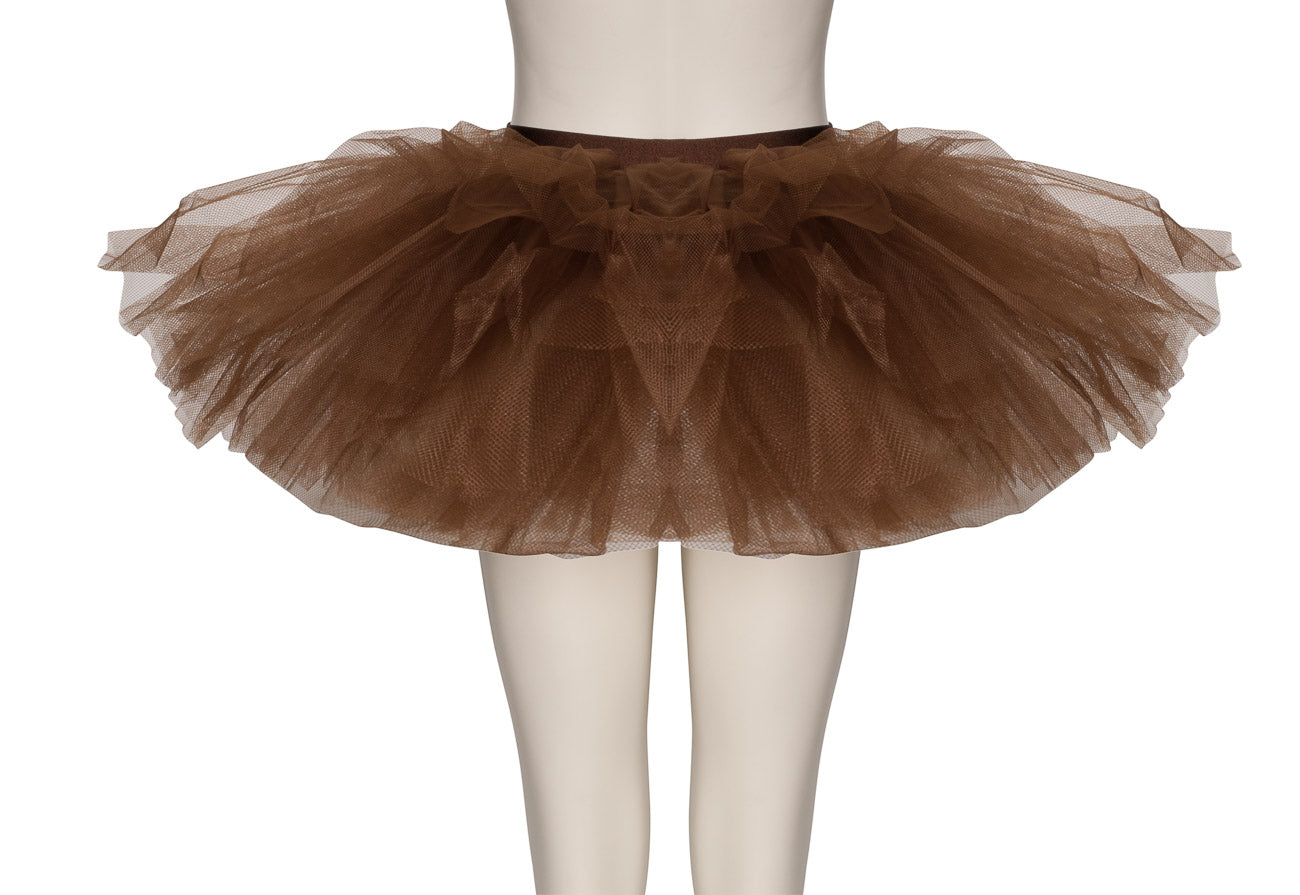 Chocolate Brown Premium Plain Dance Ballet Tutu Skirt All Sizes