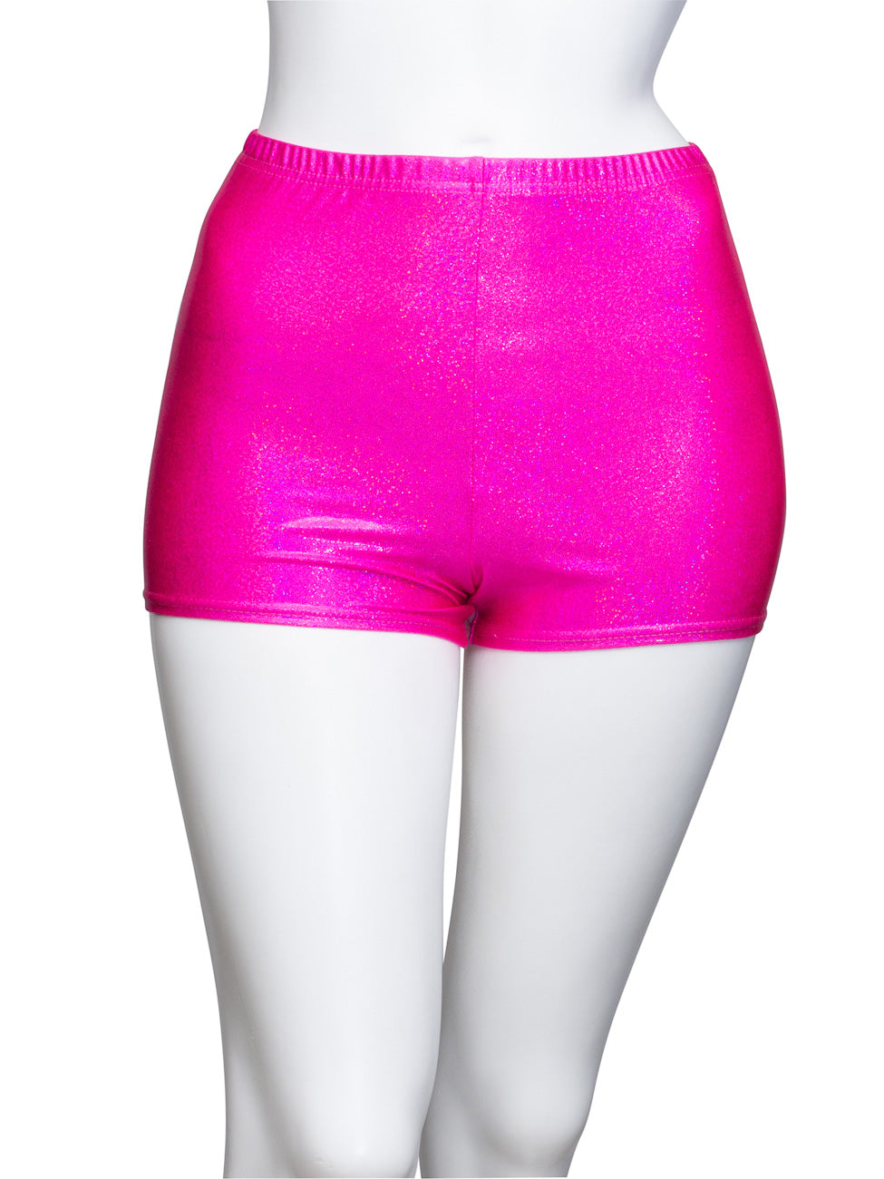 KHPH-5 All Colours and Sizes Sparkly Hologram Dance Fitness Gym Hot Pants Shorts