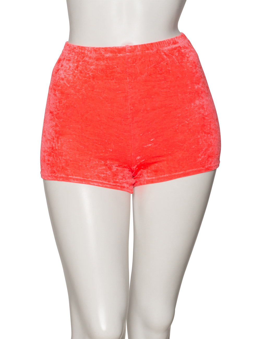 KHPV-5 Women's All Colours Velour Velvet Dance Gymnastics Running Shorts Hot Pants