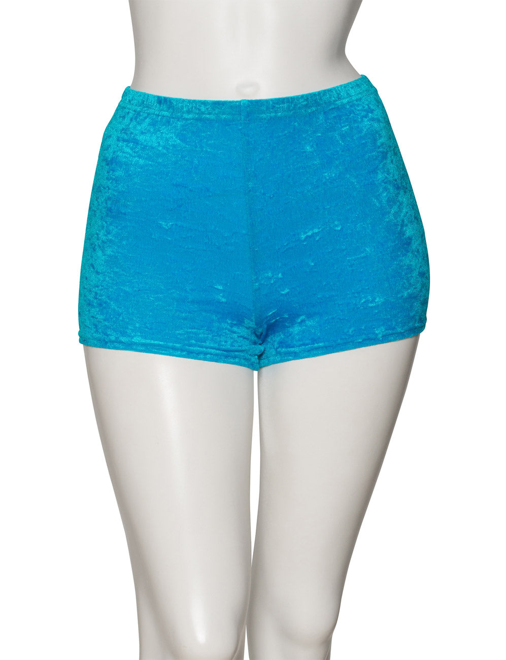 KHPV-5 Women's All Colours Velour Velvet Dance Gymnastics Running Shorts Hot Pants
