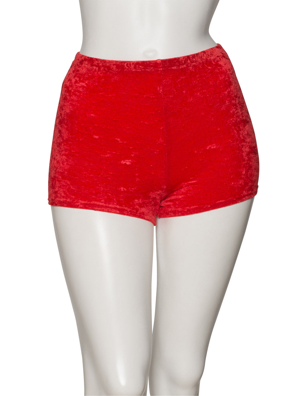 KHPV-5 Women's All Colours Velour Velvet Dance Gymnastics Running Shorts Hot Pants