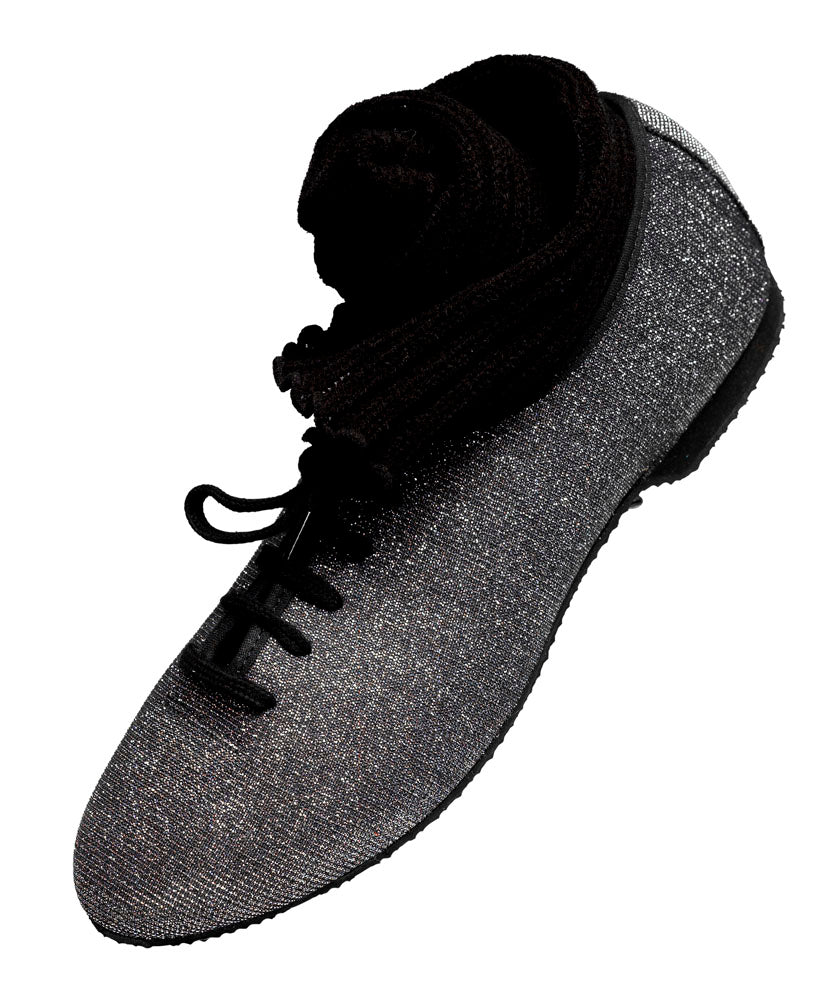 Coloured Glitter Full Rubber Sole Jazz Shoes