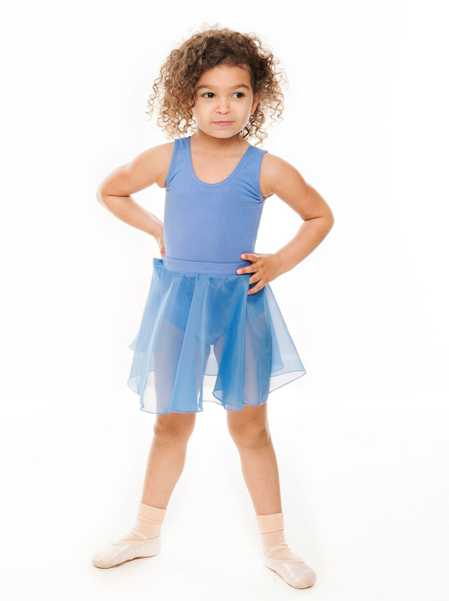 ISTD-3 Girls Chiffon Dance Ballet Skirt Sky Blue Or Plum