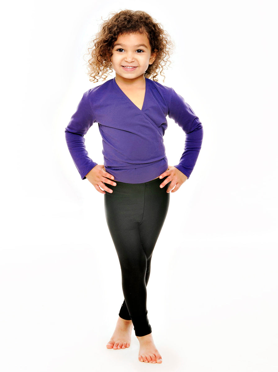 KDT002 Girls All Colours Shiny Nylon Lycra Dance Tights Footless Leggings