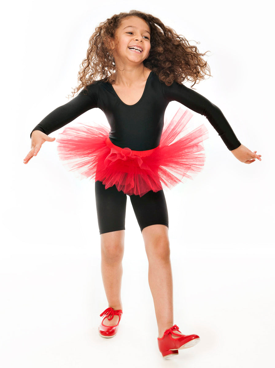 Red PU Low Heel Tap Dance Shoes With Toe Plates