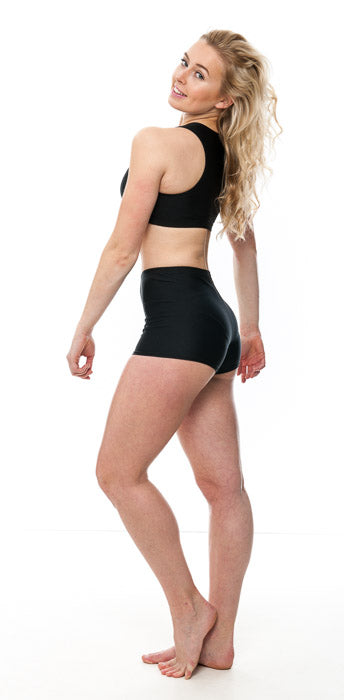 KHPN-5 Women's All Colours Nylon Lycra Dance Gymnastics Running Shorts Hot Pants