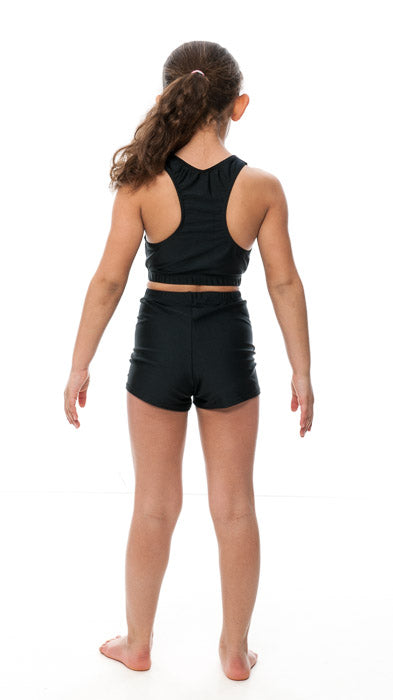 KHPN-5 Girls All Colours Nylon Lycra Dance Gymnastics Running Shorts Hot Pants
