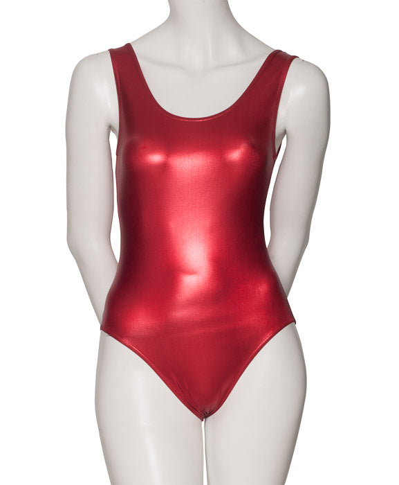 KDC026 Women's Shiny METALLIC All Colours Sleeveless Dance Leotard