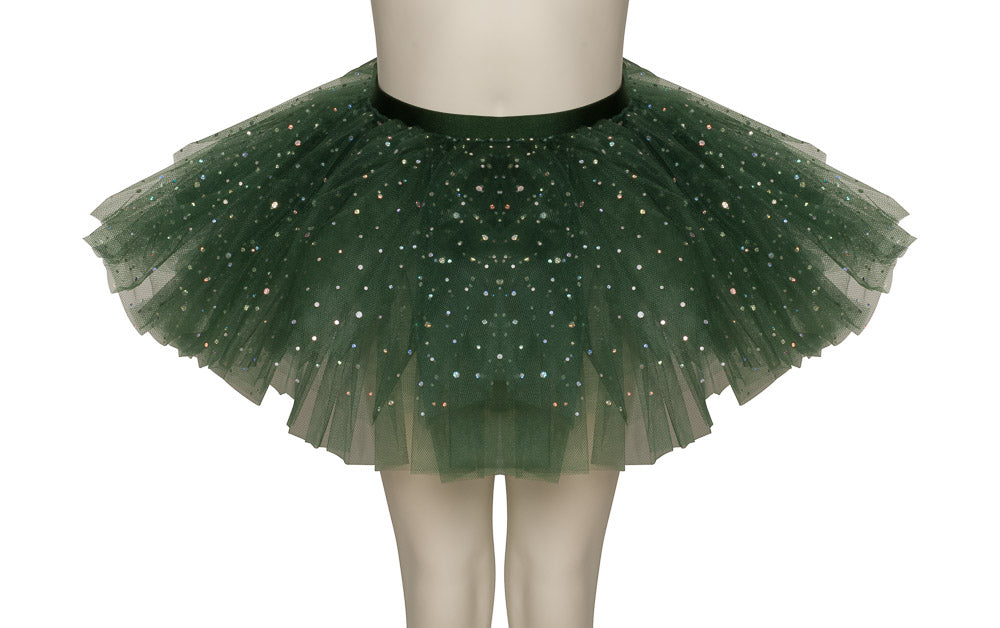 Forest Green Premium SPARKLE Dance Ballet Tutu Skirt All Sizes
