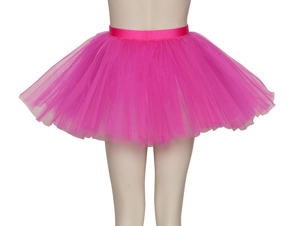 Hot Pink Premium Plain Dance Ballet Tutu Skirt All Sizes