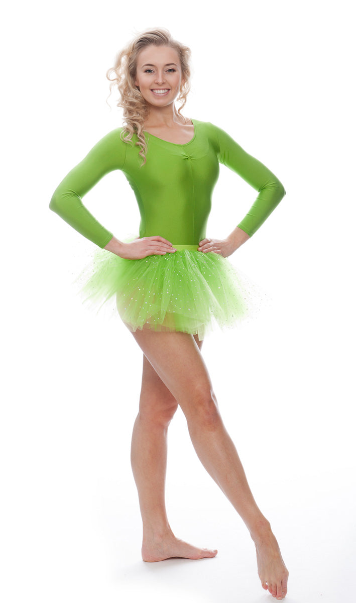 Lime Green Premium SPARKLE Dance Ballet Tutu Skirt All Sizes