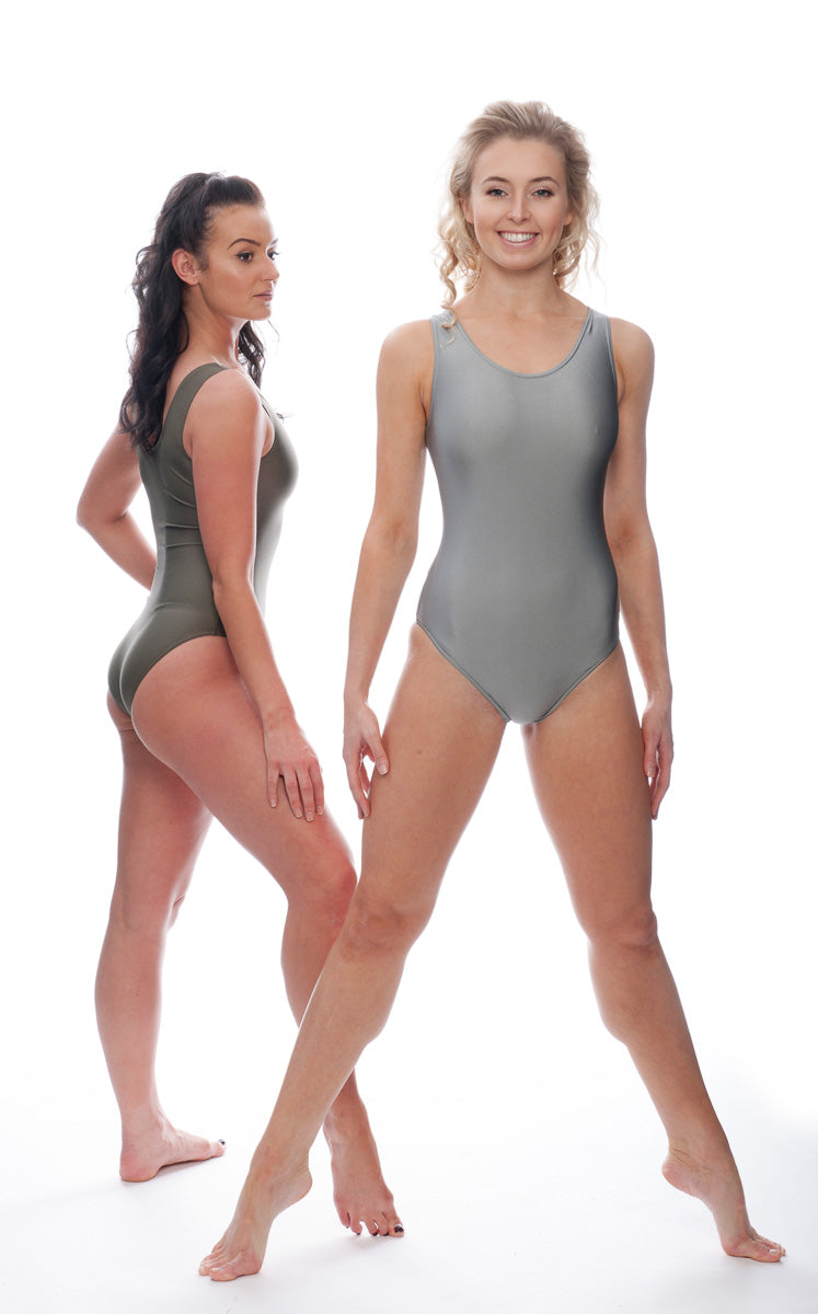 KDC026 Women's All Colours Nylon Lycra Sleeveless Plain Dance Gymnastics Leotard