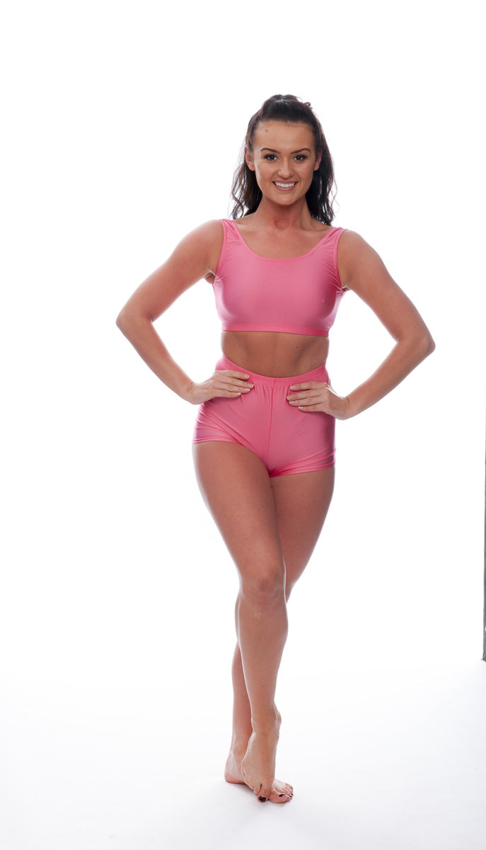 KHPN-5 Women's All Colours Nylon Lycra Dance Gymnastics Running Shorts Hot Pants