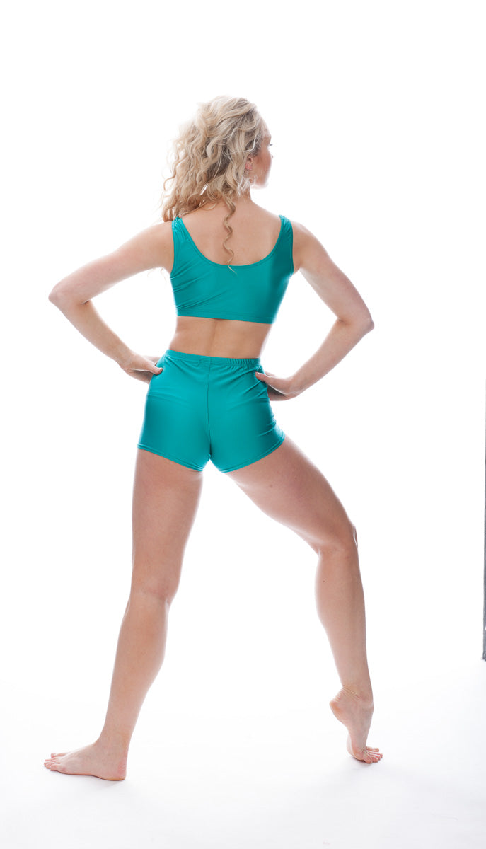 KHPN-5 Women's All Colours Nylon Lycra Dance Gymnastics Running Shorts Hot Pants
