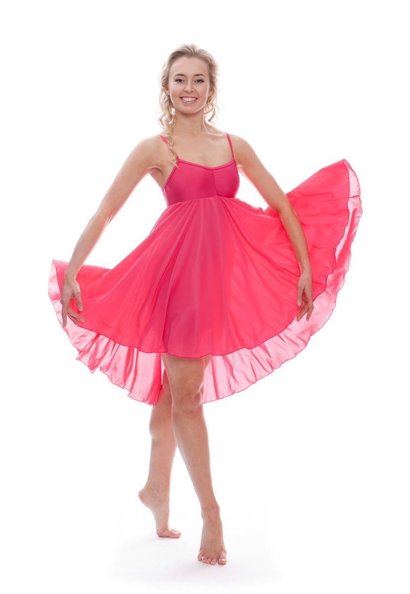 Fuchsia All Sizes Plain Lyrical Dress Contemporary Ballet Dance Costume